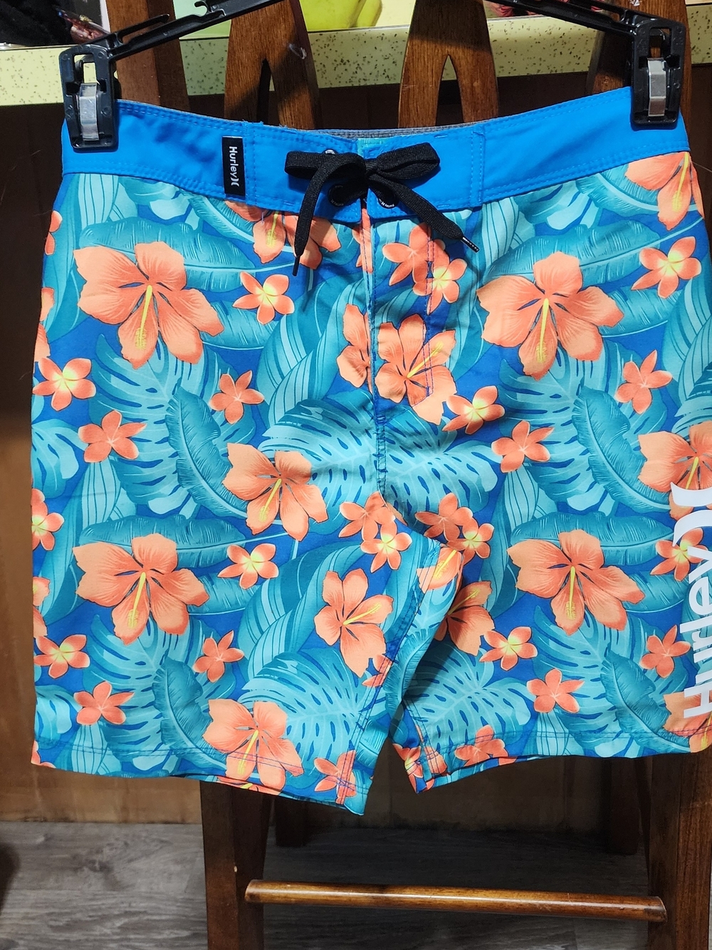 Hurley Blue Tropical Floral Boardshorts